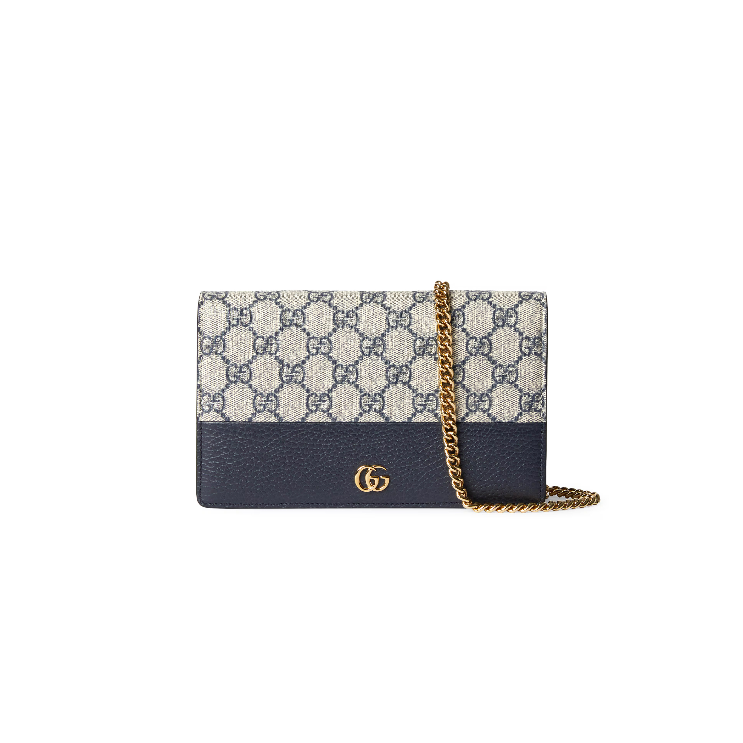 GUCCI GG MARMONT BI-COLOR WALLET ON CHAIN 49798517WAG4041 (20*12.5*4cm)